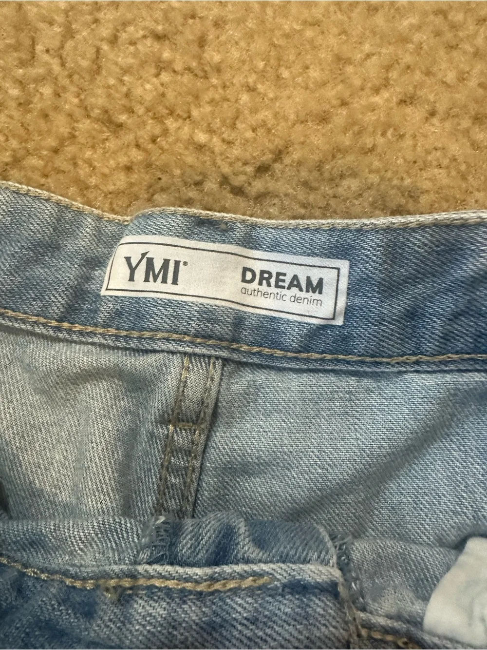 YMI Cottagecore High Rise Denim Shorts Women’s Size 11 Light Wash Jean Shorts